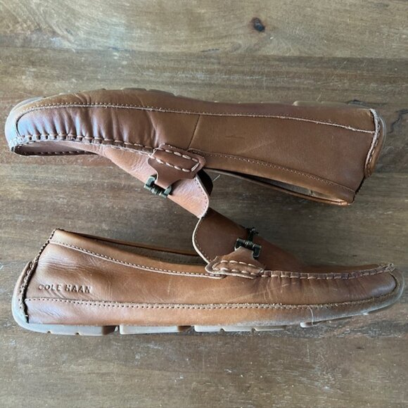 Cole Haan Grand OS‎ Men's Sz 10M Wyatt Driver C35784 Brown Loafer Shoes Slip On - Picture 2 of 10